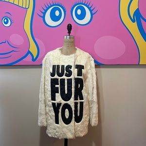 Moschino Cheap Chic Goat Just Fur You Coat